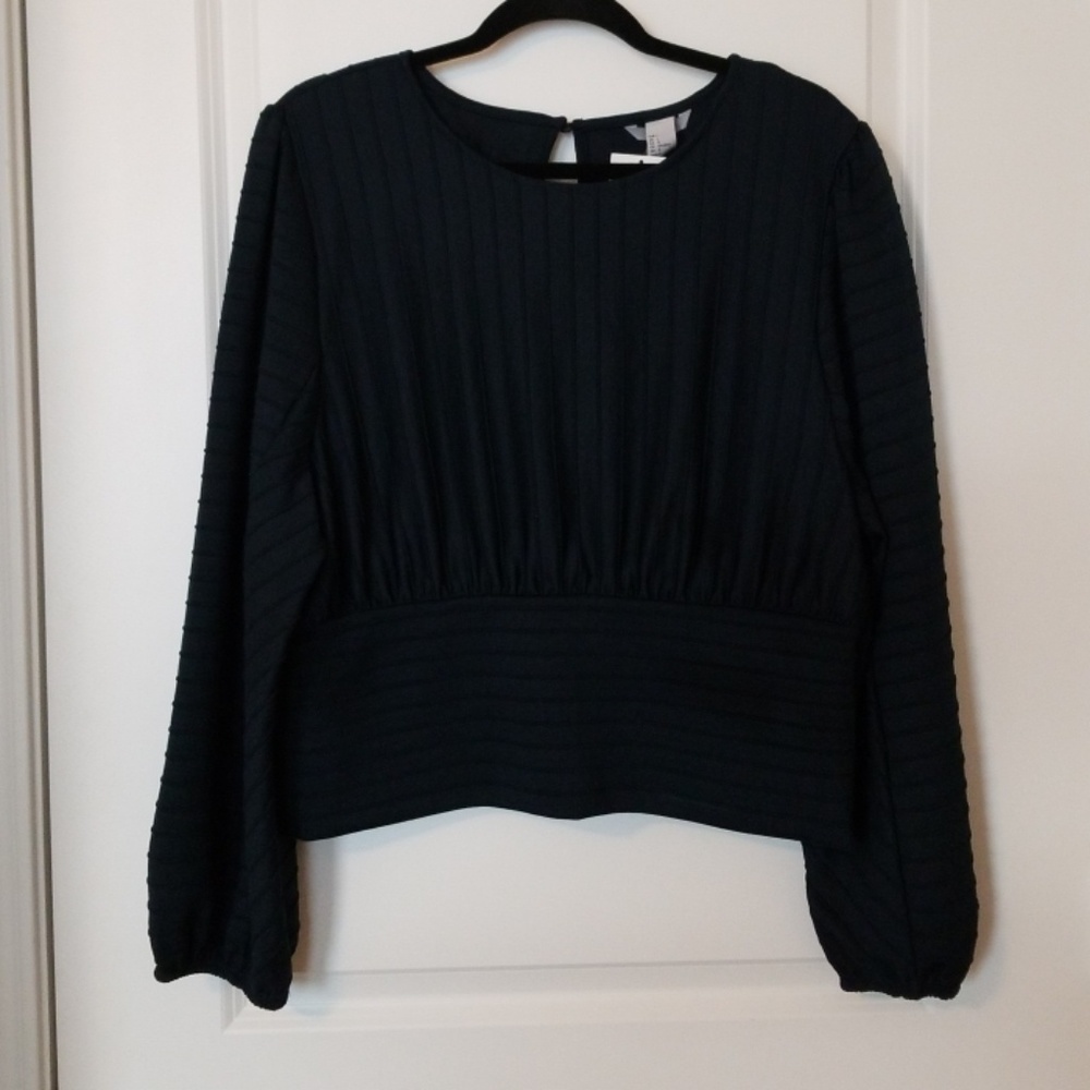 NWT Navy Blue Blouse by H&M